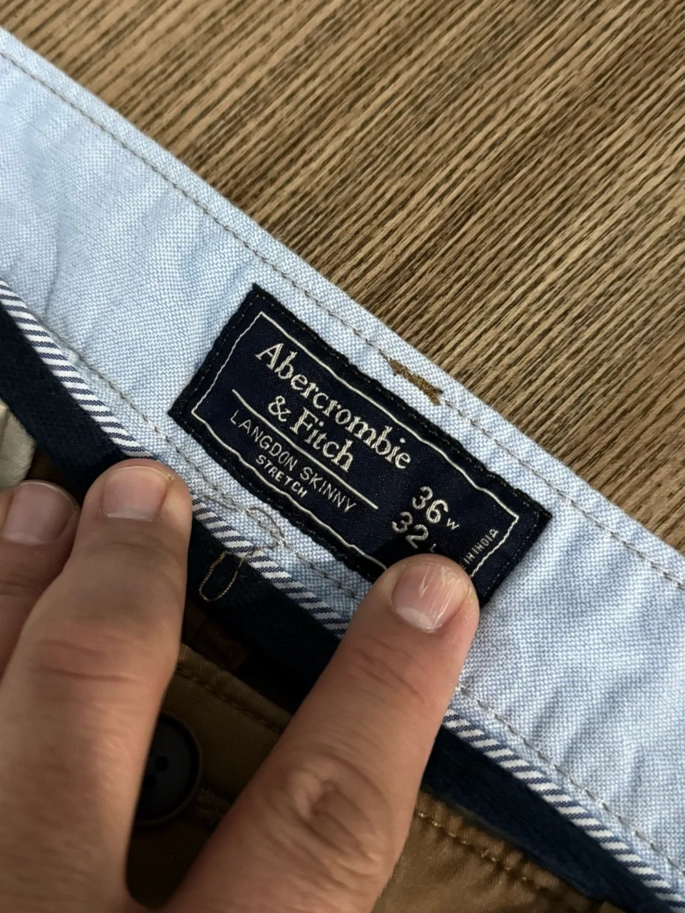 Abercrombie & Fitch Brown Chino Pants - Straight Fit